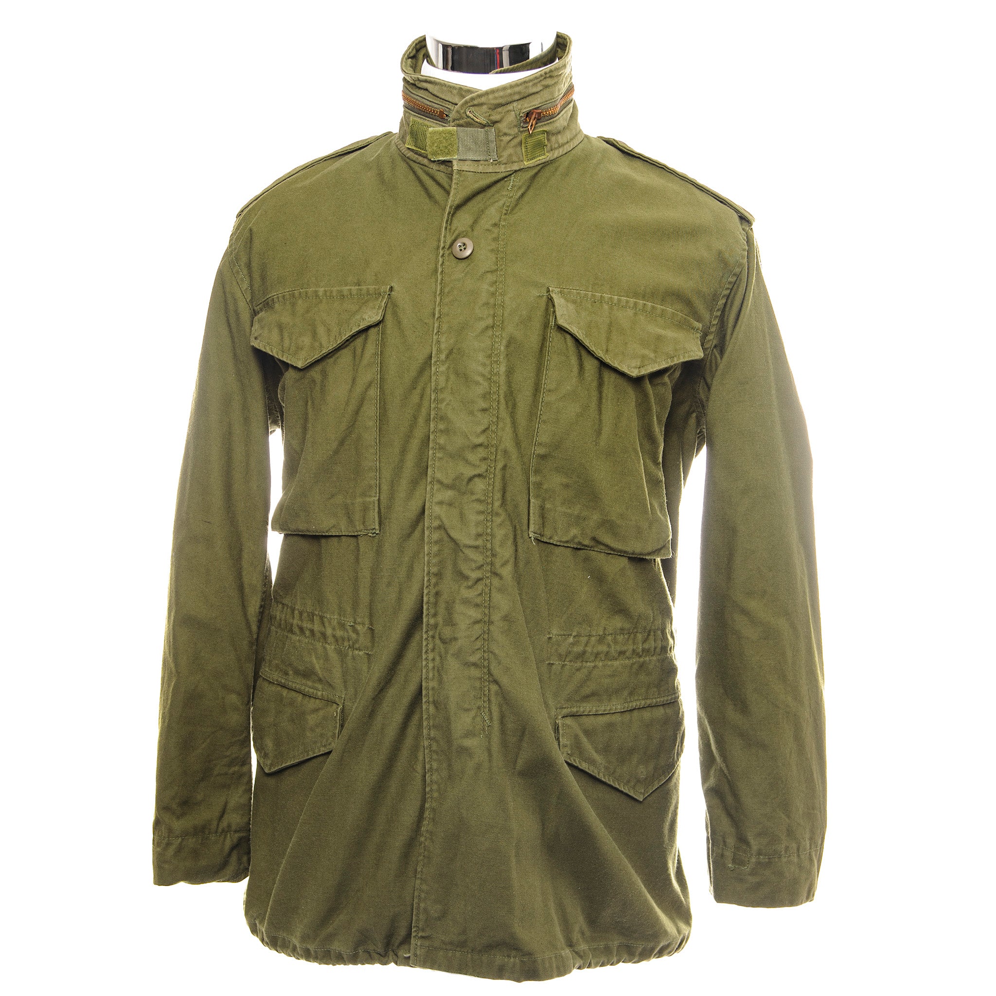 Vintage US Army M-1965 M65 Field Jacket - 1980s Military Green Coat, Small Regular Size - Perfect for Outdoor Adventures, Camping & Retro Fashion