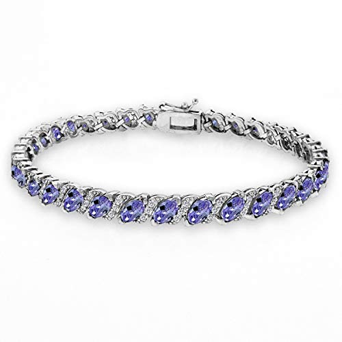 Simulated Tanzanite - Silver
