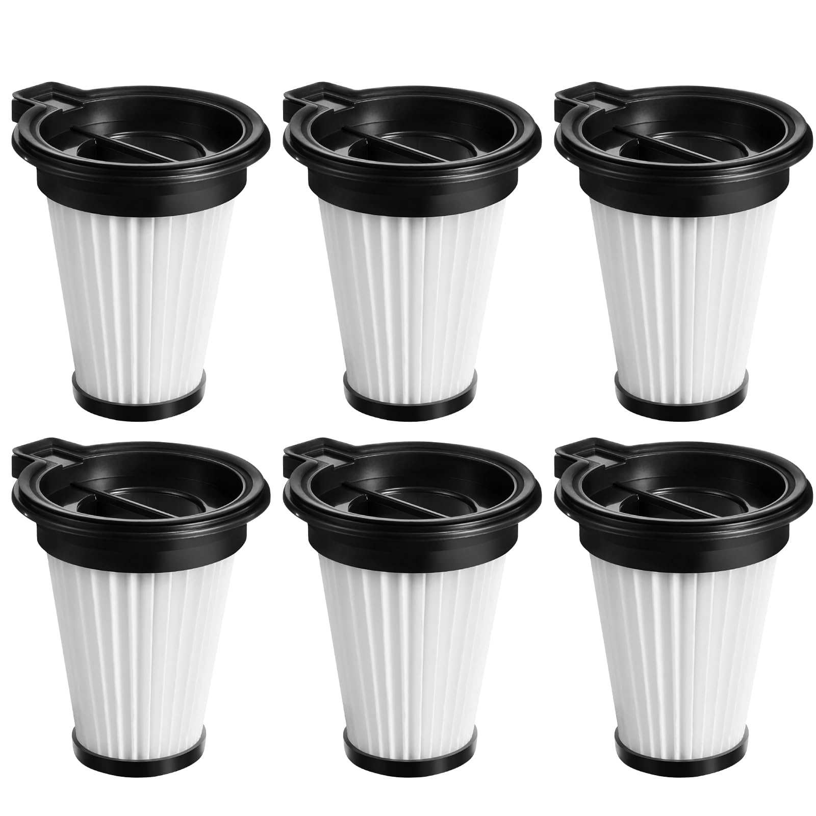 6 Pack Replacement HEPA Filters for Wyze Cordless Vacuum Cleaner - Washable & Reusable Vacuum Accessories for Pet Hair, Dust, Allergies | Perfect for Home Cleaning & Maintenance