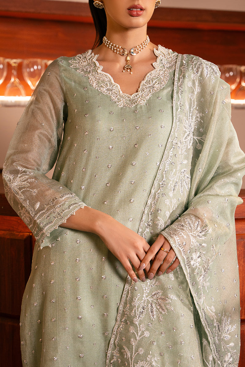 MINTY MEADOW 2-Piece Women's Ethnic Outfit Set - Embroidered Shirt & Dupatta Scarf for Festivals, Weddings & Special Occasions
