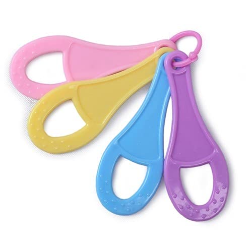 Non-Toxic 2-in-1 Baby Teething Toy Keys - BPA-Free Silicone Infant Teether & Toothbrush for Soothing Sore Gums (Multicolor) - Perfect for On-the-Go Pain Relief & Early Dental Care