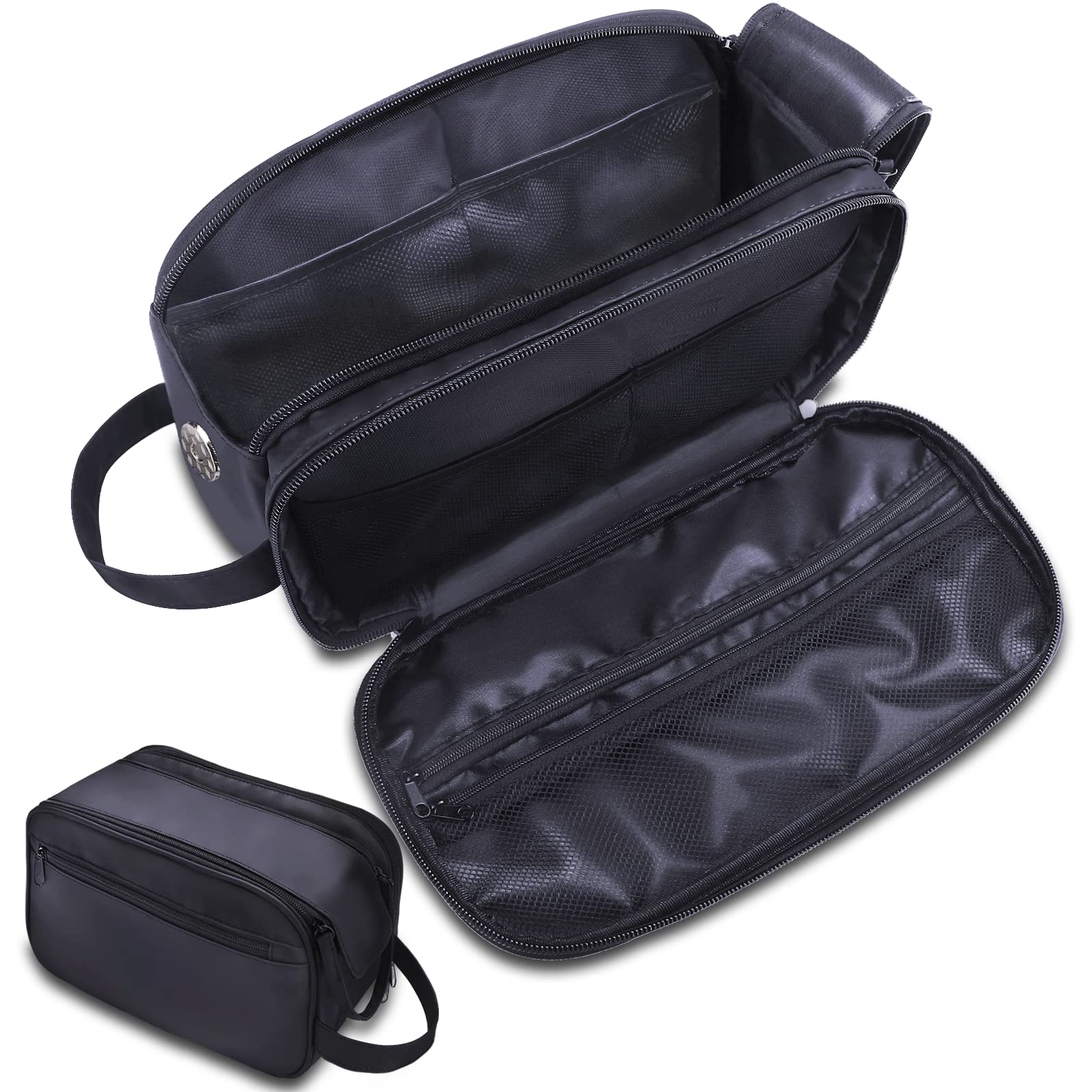 Waterproof Travel Toiletry Bag for Men & Women - Compact 11x5.8in Organizer for Cosmetics & Shaving Essentials