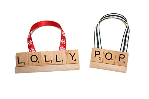 Handmade Christmas Lollipop Ornament - Unique Holiday Decor, Candy-Themed Gift for Tree, Memorial Keepsake - Perfect for Xmas, Funerals & Special Occasions