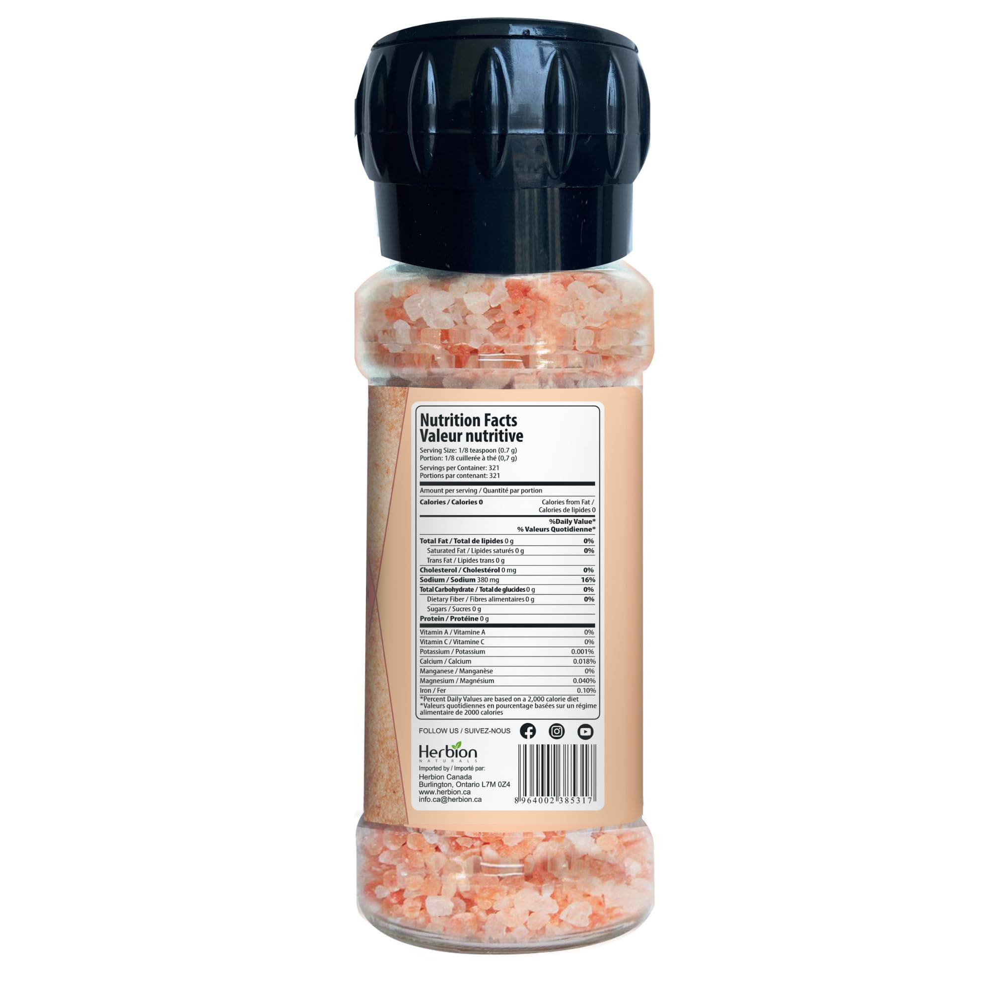 Premium Himalayan Pink Salt Coarse Grain Grinder - 225g (7.9oz) | 100% Natural, Pure & Unrefined | Ideal for Cooking, Seasoning & Gourmet Dishes | Easy-to-Use Salt Mill for Home & Restaurant Use