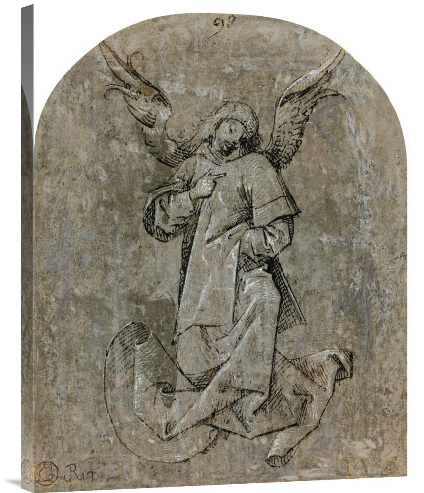Premium Mair Von Landshut Angel Study Gallery Wrap Canvas Print - Museum-Quality Giclee Wall Art for Living Room, Bedroom & Office Decor
