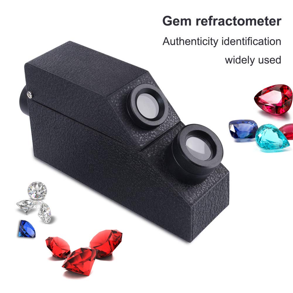 Presidium RHG181 Gem Portable Refractometer 1.30-1.81 RI - Professional Gemstone Tester for Jewelry, Diamonds, Gold & Silver - Lab-Grade Refractometer for Accurate Gem Identification (Perfect for Jewelers, Gemologists & Pawn Shops)