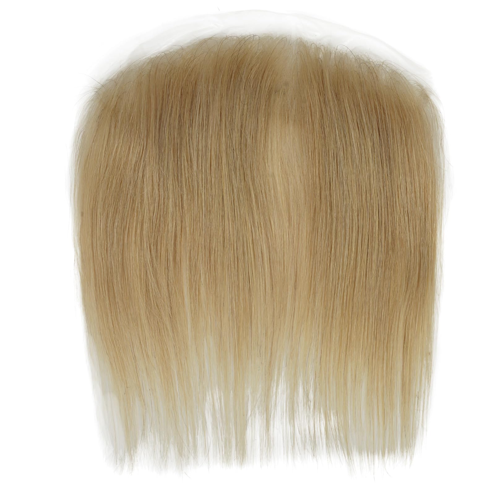 Lordhair Men's V-Shape Toupee - 6x1.5 Inch Human Hair Replacement System with Natural Hairline | Light Blonde 22# | Perfect for Thinning Hair & Baldness Cover | Daily Wear & Special Occasions