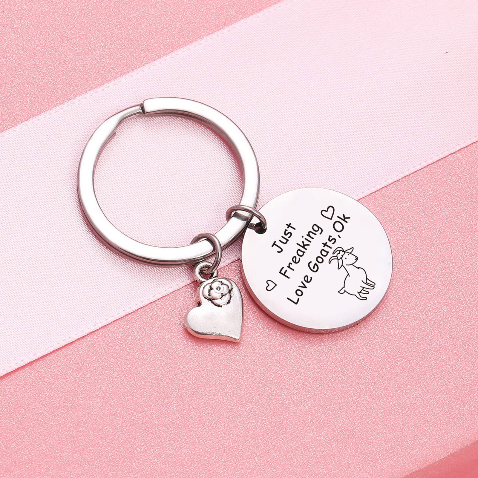 Goat Lover Keychain - Goat Whisperer Jewelry for Crazy Goat Lady & Goat Dad - Unique Goat Keychain Gift for Animal Lovers - Perfect for Farm Enthusiasts & Pet Owners