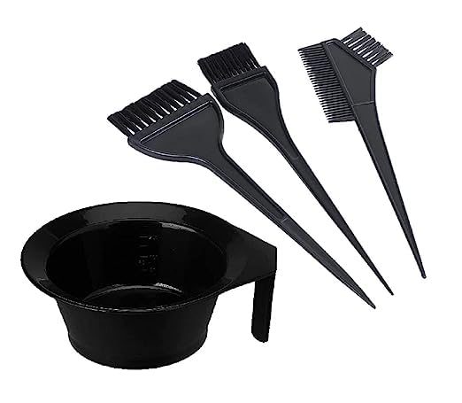**Anup Torda Professional Hair Coloring Kit - Plastic Dye Brush & Mixing Bowl Set for Salon, Home & Spa Use - Perfect for DIY Hair Dye, Highlights & Root Touch-Ups**