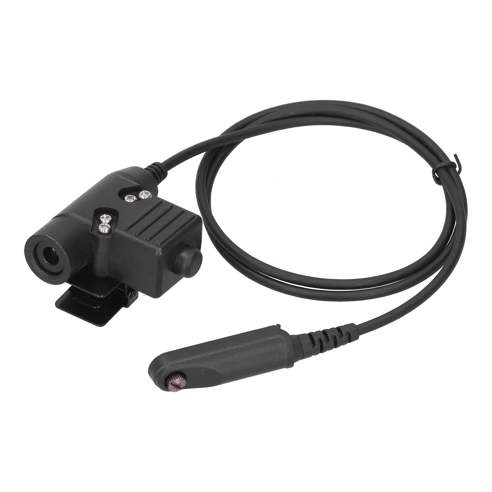 PUSOKEI 3.3ft U94 PTT Cable Headset for Baofeng UV-9R/UV-9R Plus/UV-XS Walkie Talkie - Tactical Communication Headset for Two Way Radios, Outdoor Adventures, Security & Emergency Use