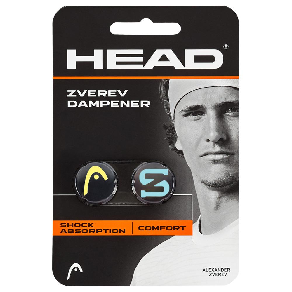 Tennis Head Dampener for Wilson Rackets - Blue & Yellow Vibration Absorber | Perfect for Reducing Shock & Improving Comfort During Play