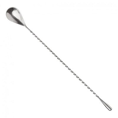 Premium Stainless Steel Cocktail Mixing Spoon - Bar Stirring Spoon for Mixing Drinks, Cocktails, and Beverages - Perfect for Home Bars, Bartending, and Party Mixing