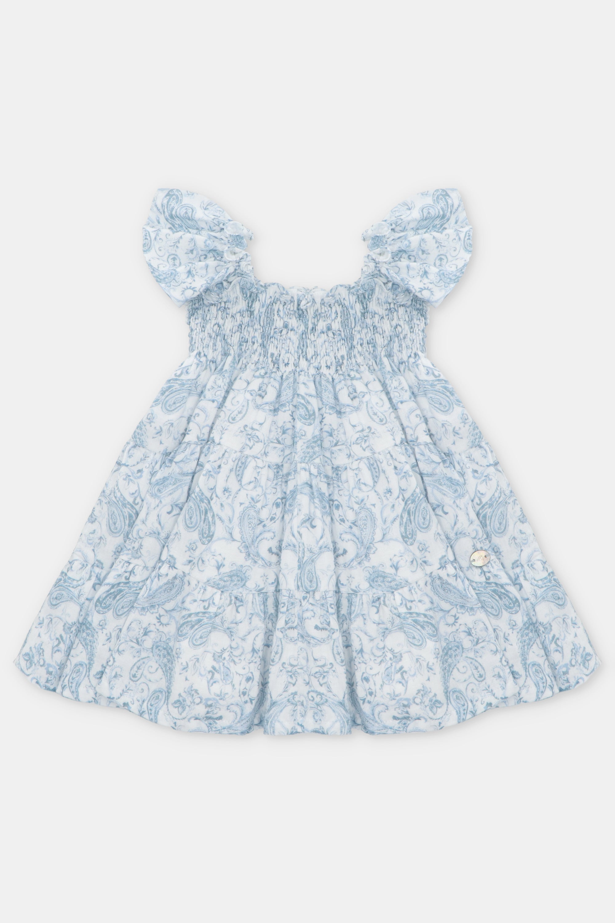 Winifred Blue Paisley Dress for Women | Floral Print Summer Maxi Dress | Perfect for Beach Vacations, Weddings & Date Nights