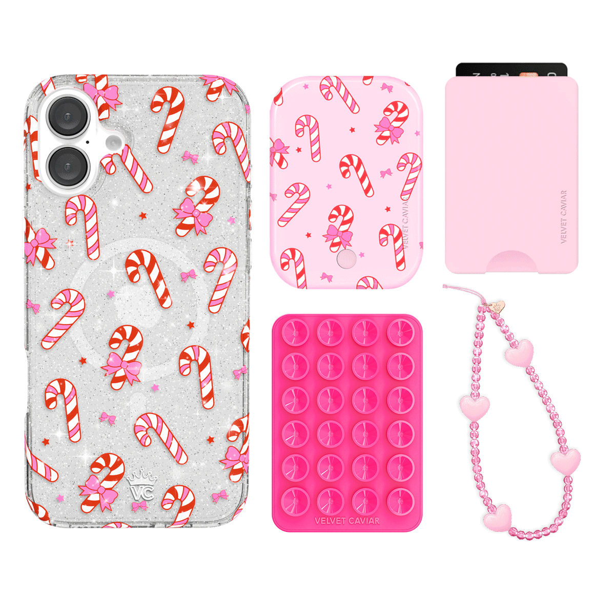 Peppermint Princess iPhone Wallet Case with Card Holder - Slim Protective Cover for iPhone 13/14/15 Pro Max - Perfect for Travel, Shopping & Everyday Use
