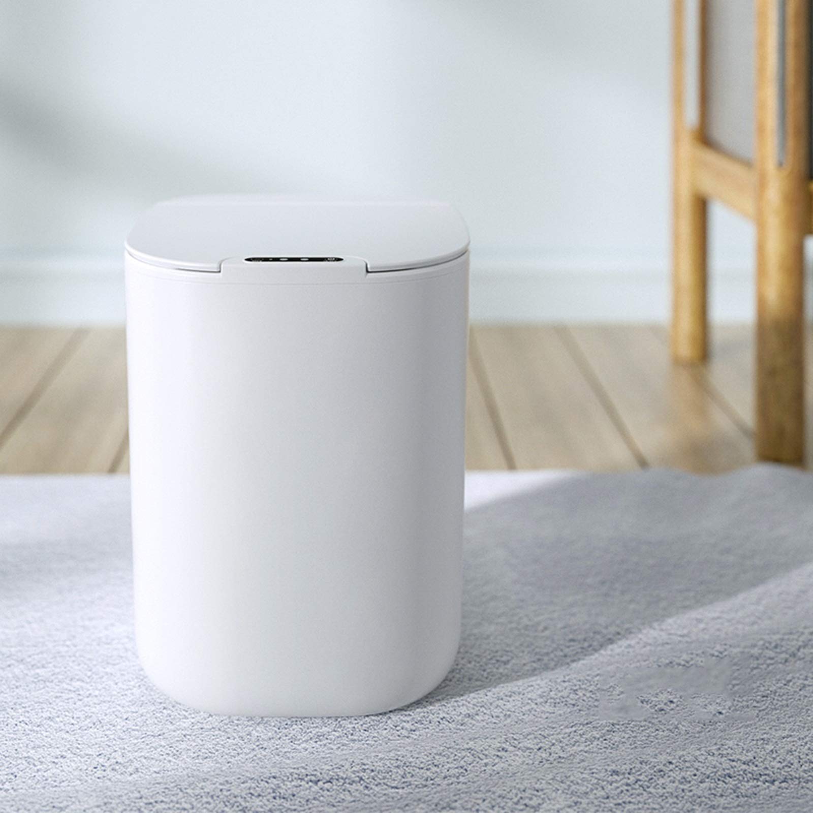 Smart Induction Trash Can with Lid - 10L/2.6 Gallons Modern Kitchen Garbage Bin for Household, Living Room & Office - Touchless Electric Wastebasket for Recycling & Waste Storage | Perfect for Small Spaces, Apartments & Eco-Friendly Homes