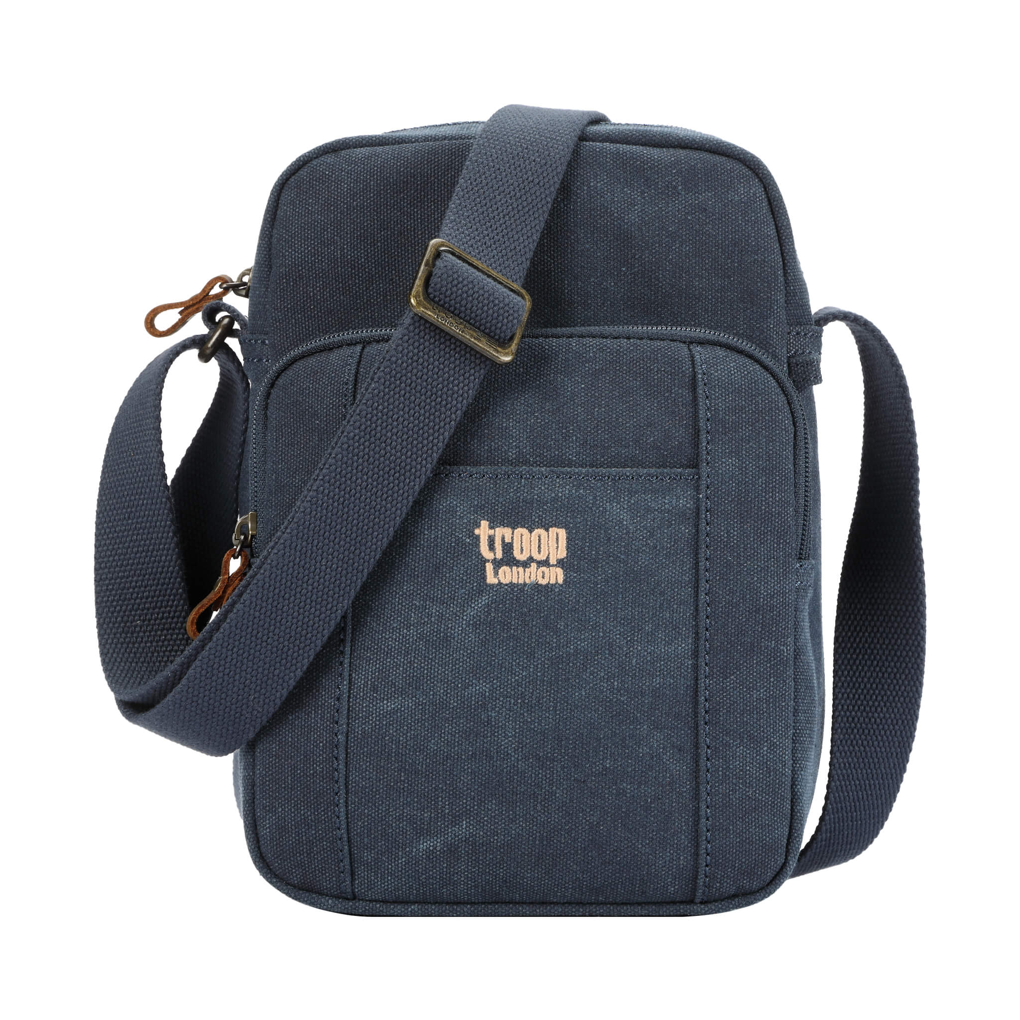 TRP0370 Troop London Classic Canvas Crossbody Bag for Men & Women - Stylish & Durable Everyday Shoulder Bag for Work, Travel & Casual Outings