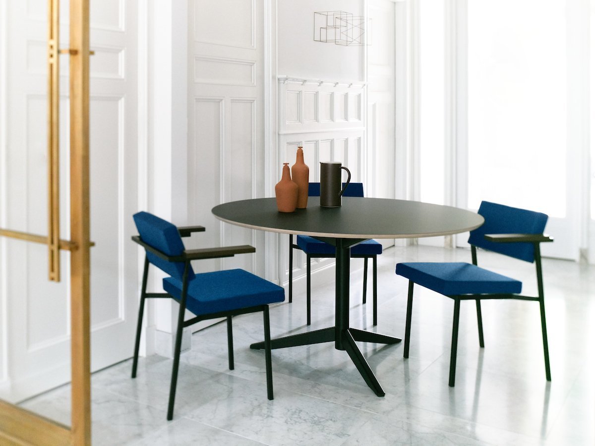 Spectrum Design Martin Visser TE 06 Modern Dining Table - Mid-Century Style Wooden Table for Dining Room, Kitchen & Office (Brown) | Perfect for Small Spaces & Contemporary Home Decor