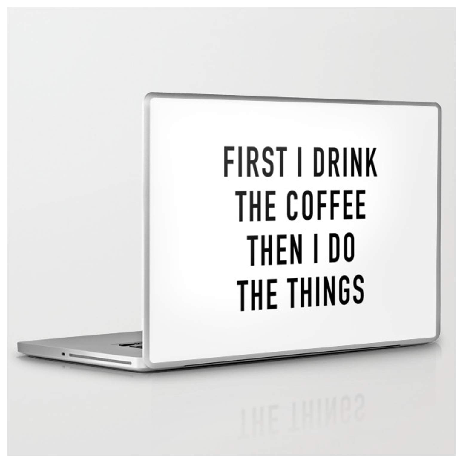 Quotable Coffee Design Laptop Skin for 13-inch MacBook Pro/Air - Durable Protective Vinyl Sticker for Work, Study & Travel