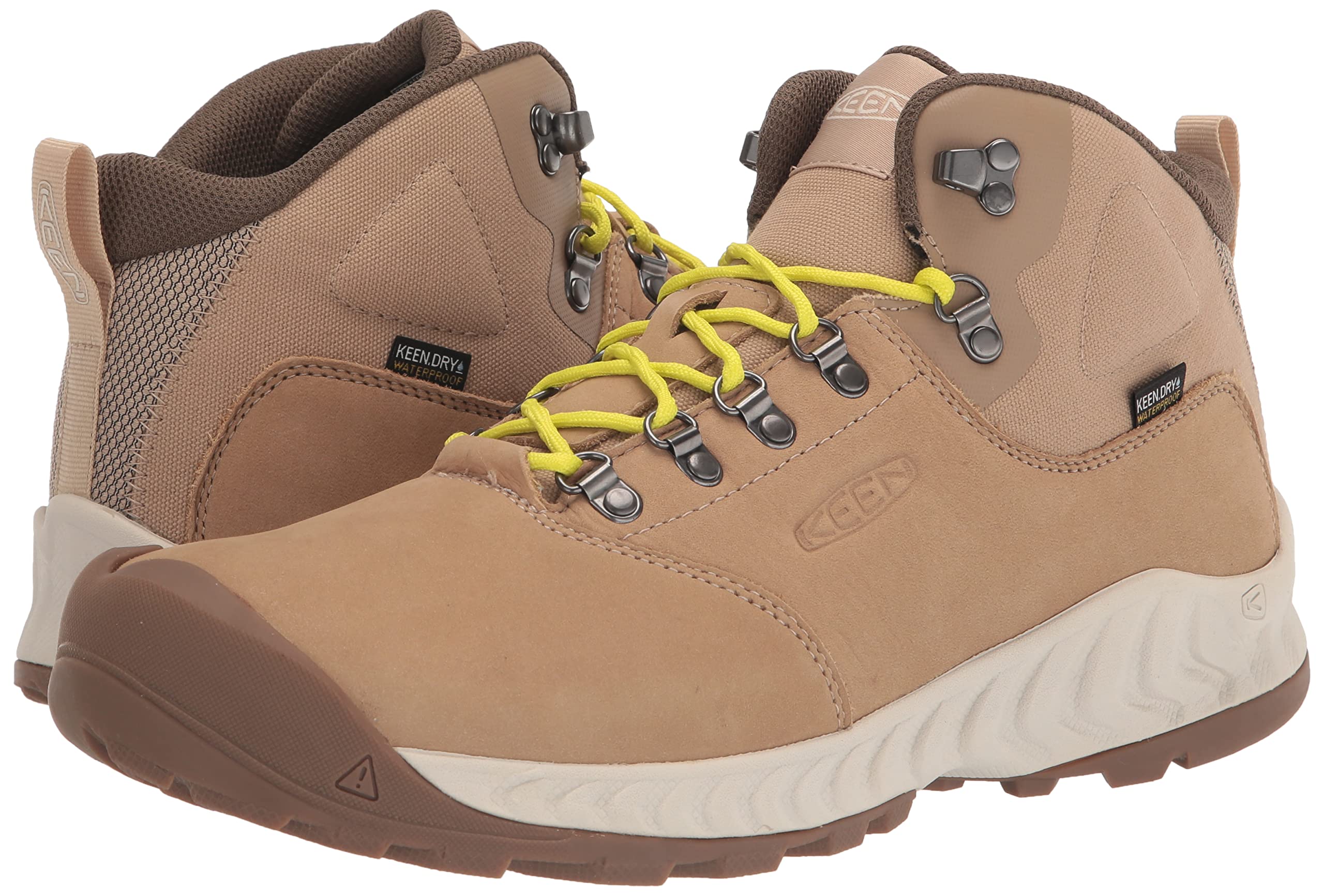 KEEN Men's Nxis Explore Mid Height Waterproof Hiking Boots - Lightweight & Fast Packing for Outdoor Adventures, Trail Running & Camping