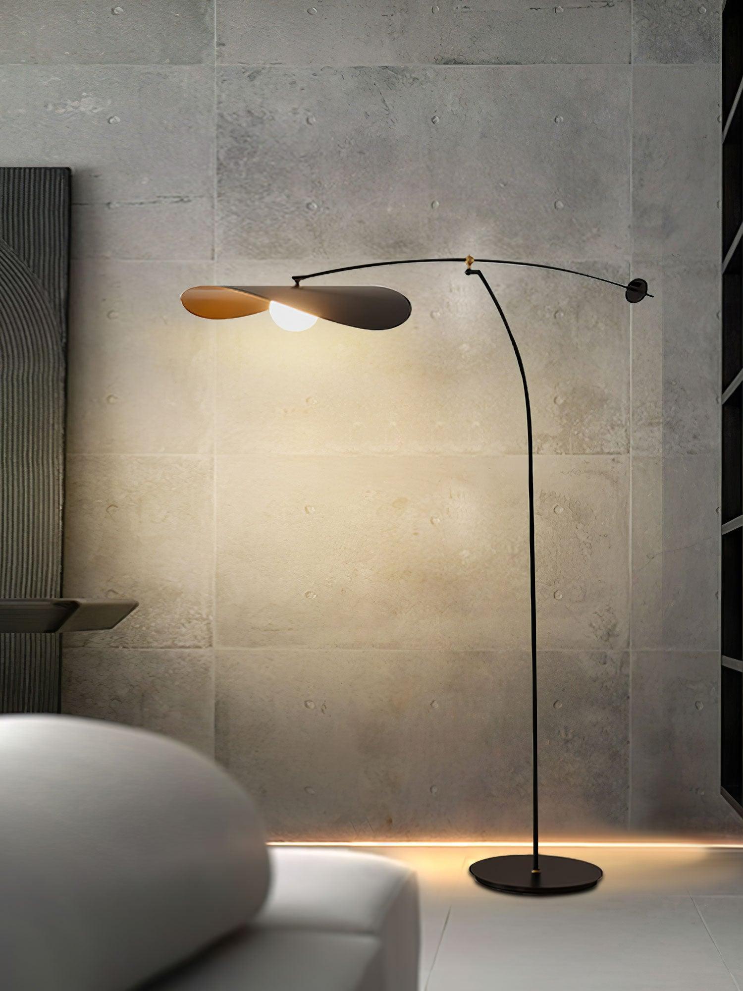 Modern Alonso Floor Lamp with Adjustable Brightness - Elegant Standing Light for Living Room, Bedroom, and Office - Perfect for Reading, Relaxing, and Ambient Lighting