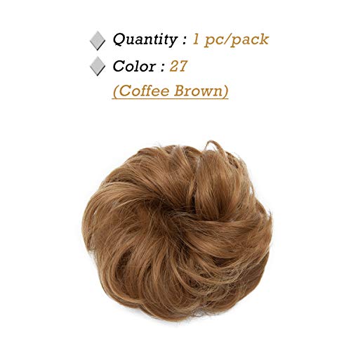Messy Bun Hair Extension for Curly Hair - Clip-in Updo Hairpiece for Women | Perfect for Weddings, Parties & Everyday Styling
