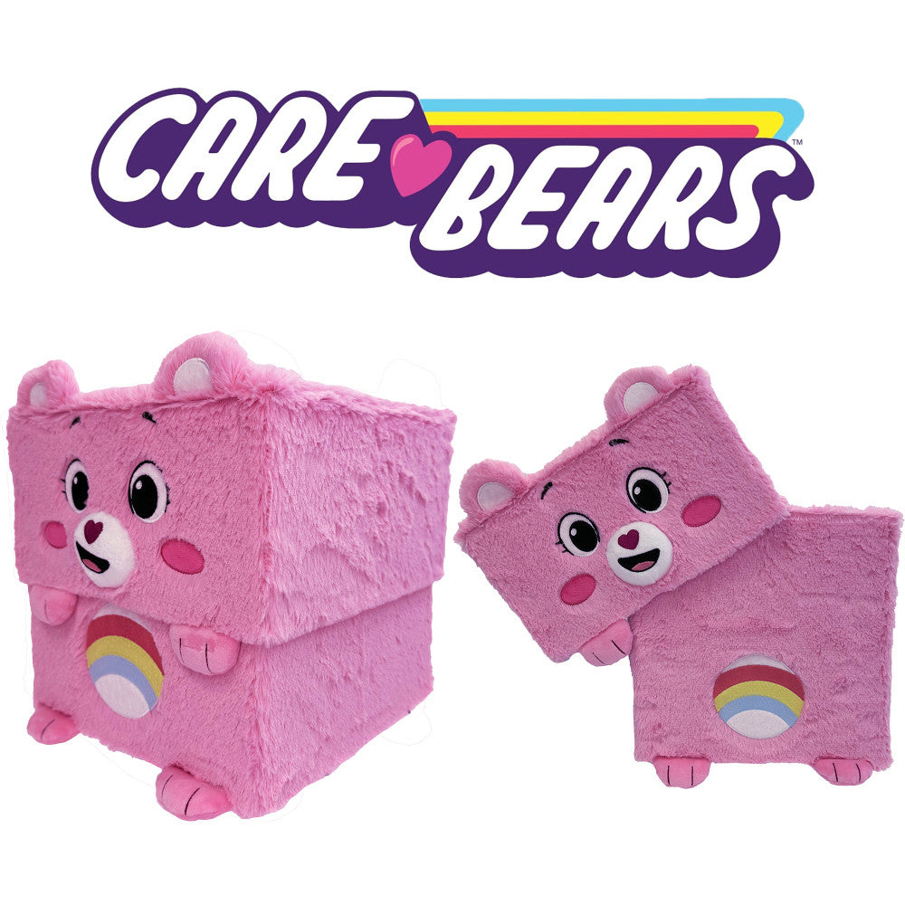 Care Bears Cheer Bear 10-Inch Pink Storage Bin - Kids' Room Organization, Toy Storage, and Playroom Decor