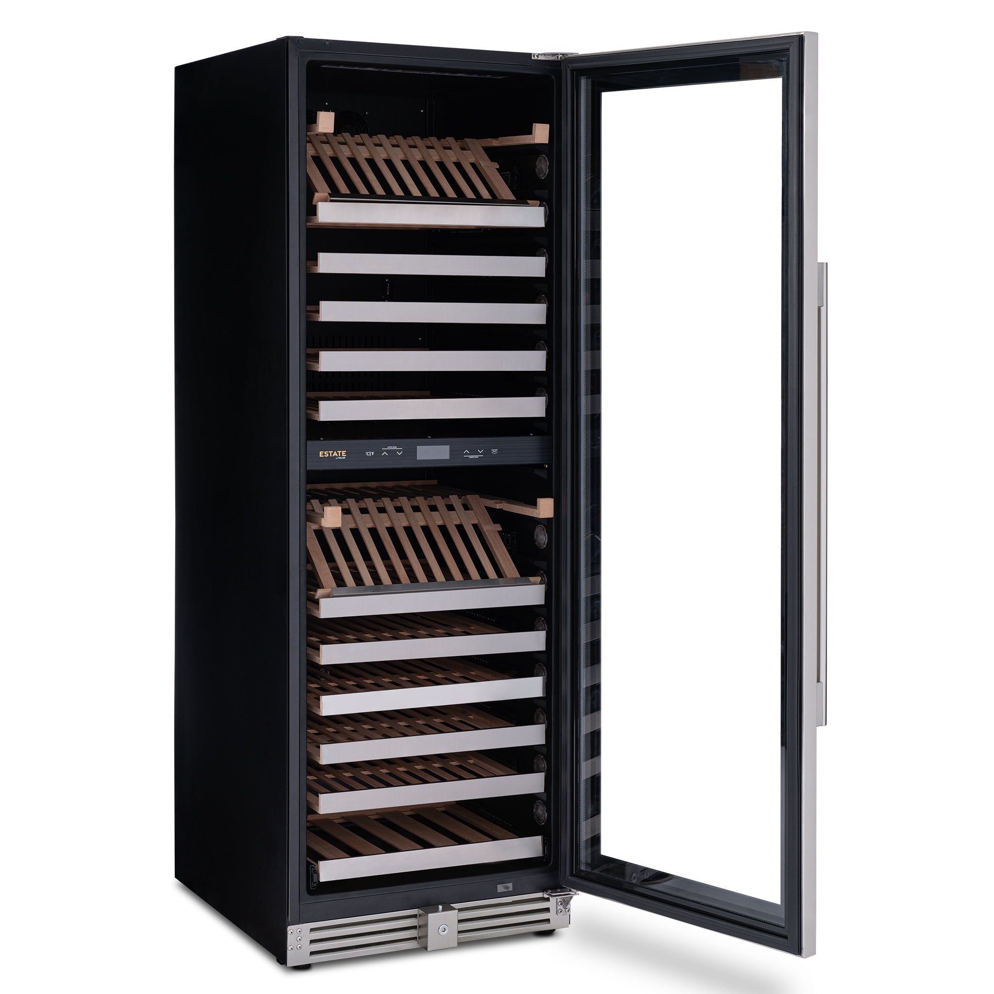 Newair® ESTATE 160 Bottle Freestanding Stainless Steel Wine Cooler Refrigerator - Perfect for Home Bars, Wine Cellars & Entertaining Spaces