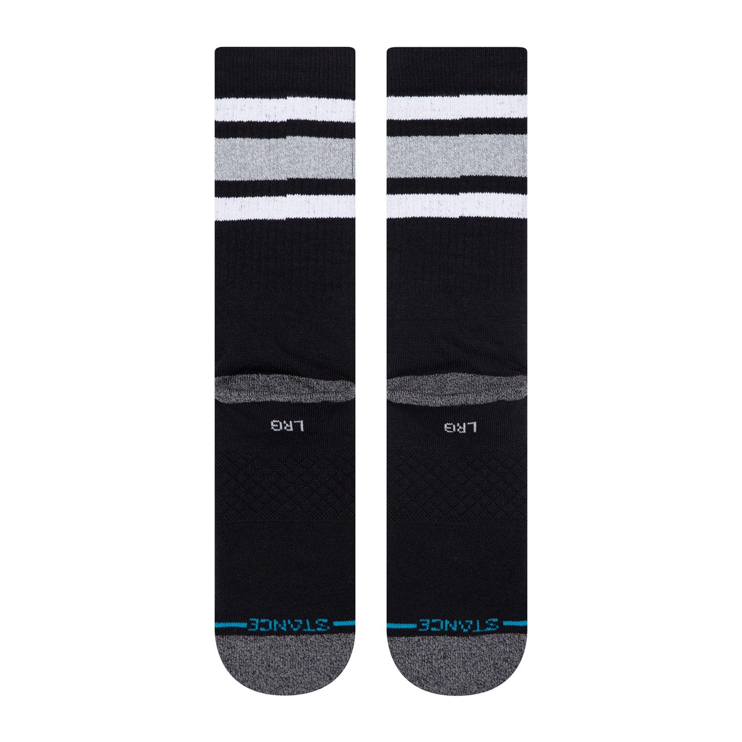 Premium Black Adult Crew Socks - Boyd ST Comfortable Cotton Socks for Men & Women - Perfect for Work, Sports & Everyday Wear