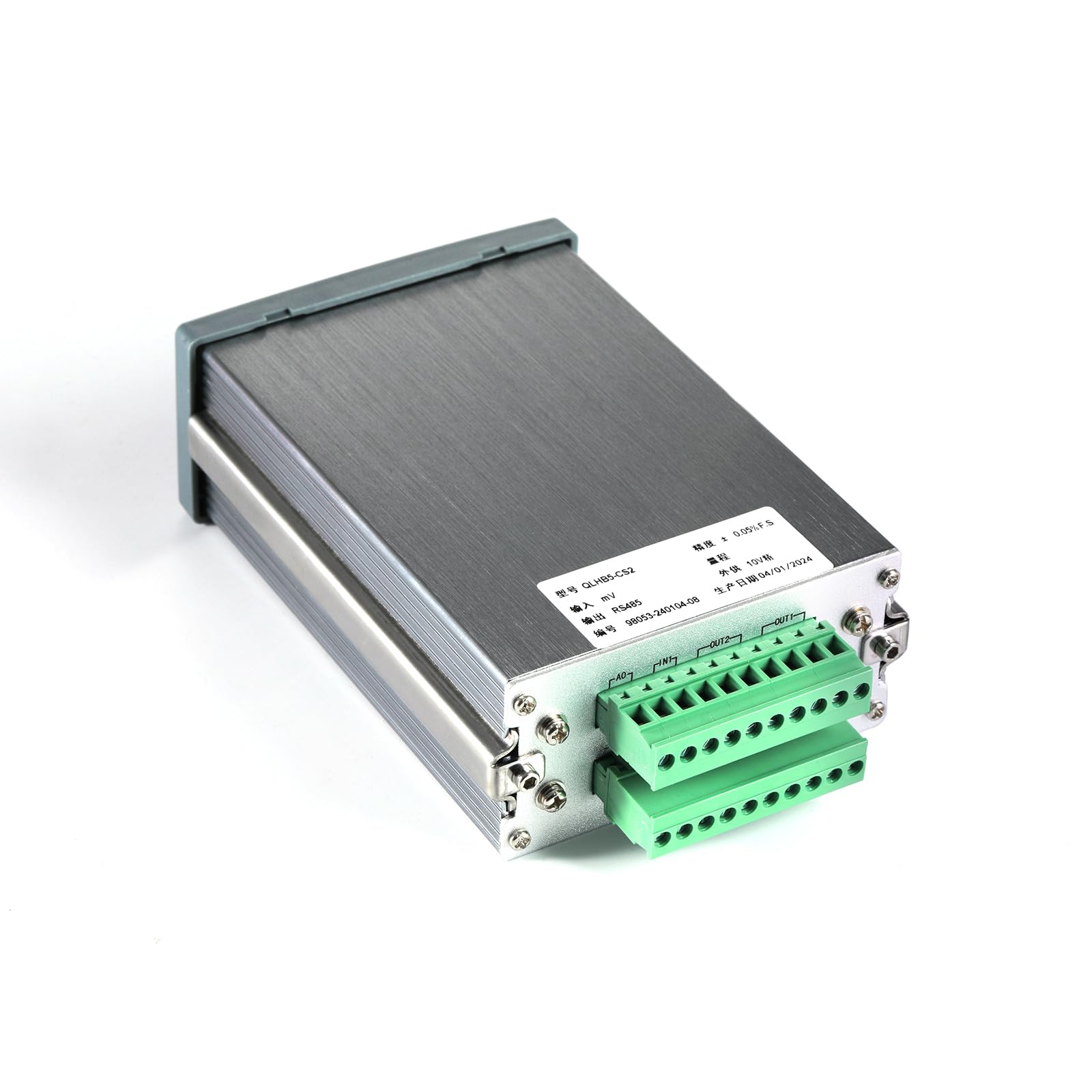 QL-HB5-C Load Cell Indicator Display - High Precision Weighing Transducer & Batching Transmitter - AC 100-240V, IP65 Rated, RS485 & 4-20mA Output - Ideal for Industrial Scales, Batching Systems, and Process Control Applications