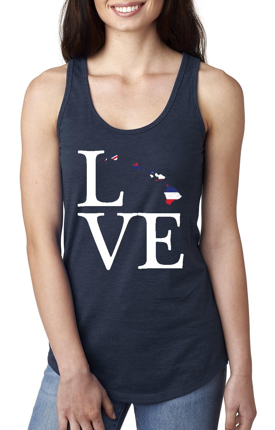 Hawaii State Flag Racerback Tank Top for Women - Perfect for Travel, Beach & Summer Outfits