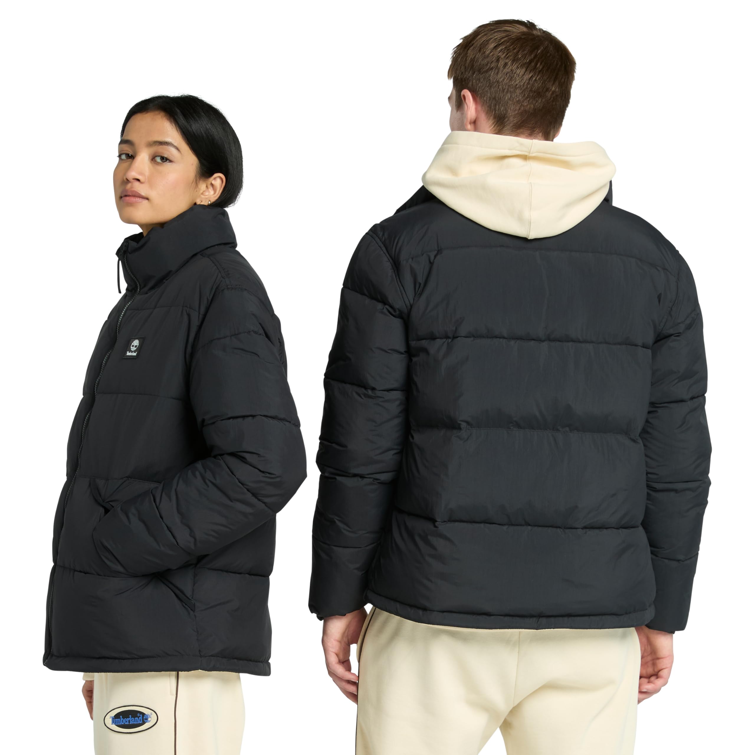 Timberland Men's Synthetic Insulated Puffer Jacket - Waterproof Winter Coat for Hiking & Outdoor Activities