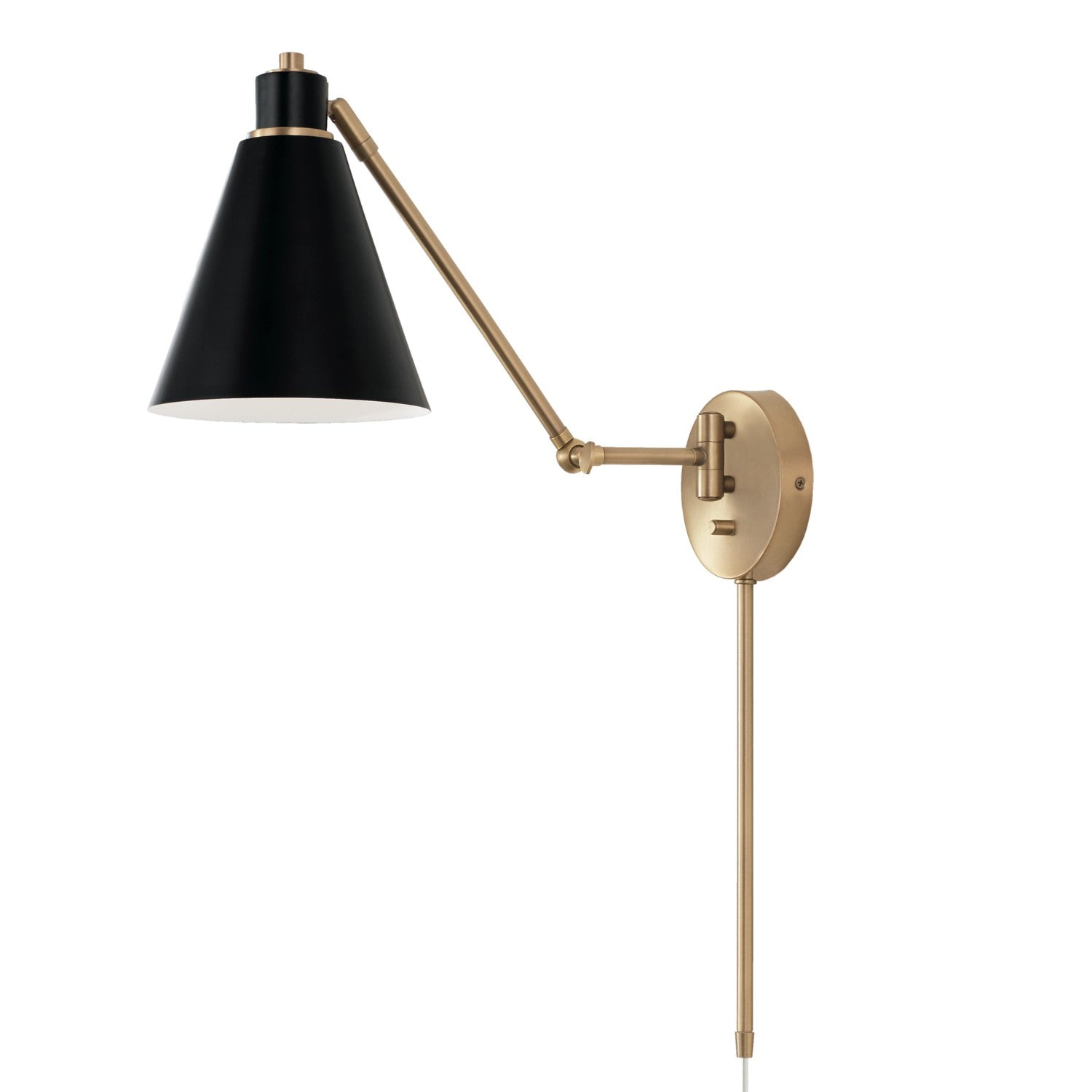 Capital Lighting One Light Wall Sconce - Modern Wall Light Fixture for Bedroom, Living Room & Hallway - Brushed Nickel Finish Indoor Wall Lamp