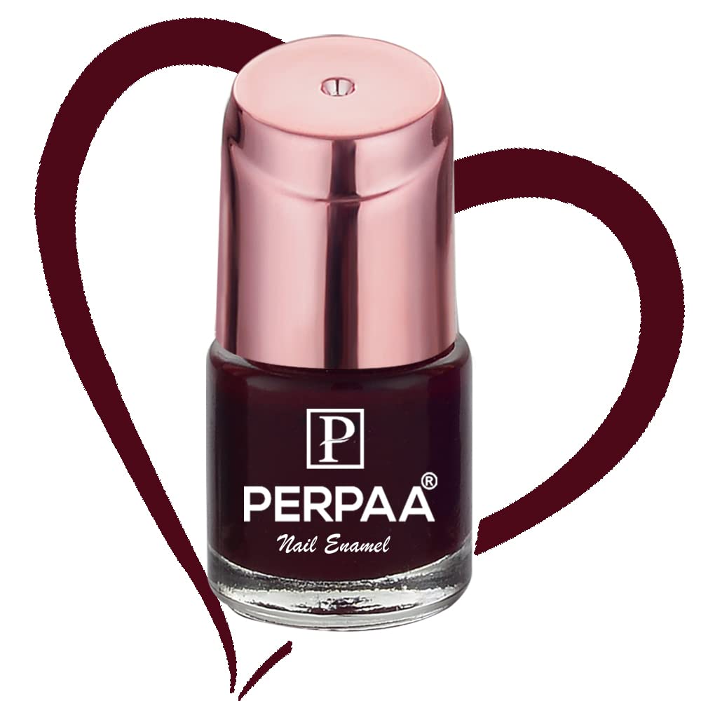 PERPAA® Quick-Drying Long-Lasting Gel Nail Polish - Glossy Bridal Maroon | Chip-Resistant & High Shine | Perfect for Weddings, Parties & Special Occasions