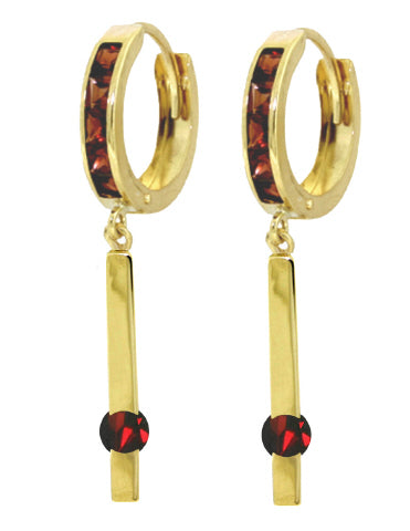 1.35 Carat 14K Solid White Gold Garnet Stud Earrings for Women - Classic Dainty Jewelry Gift for Anniversary, Birthday & Special Occasions