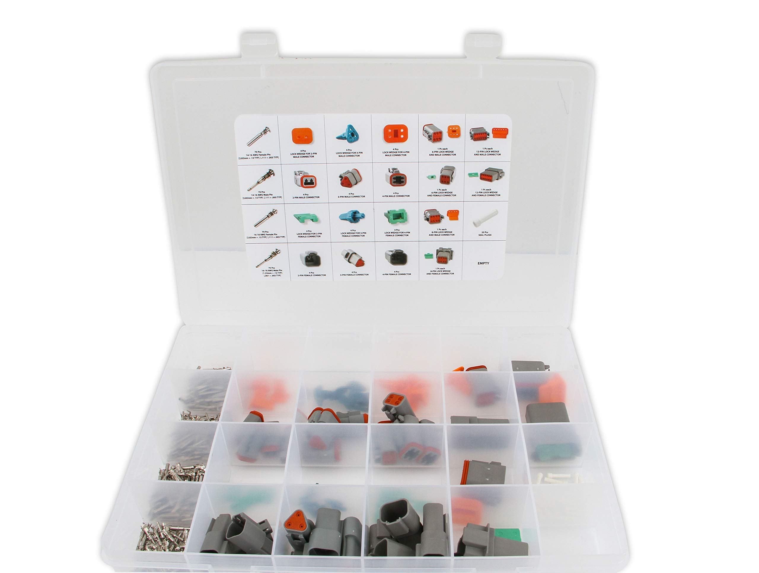 8188 MSD Deutsch Connector Kit - Waterproof Electrical Connectors for Automotive, Marine & Industrial Use - High Performance Wiring Solution for Harsh Environments