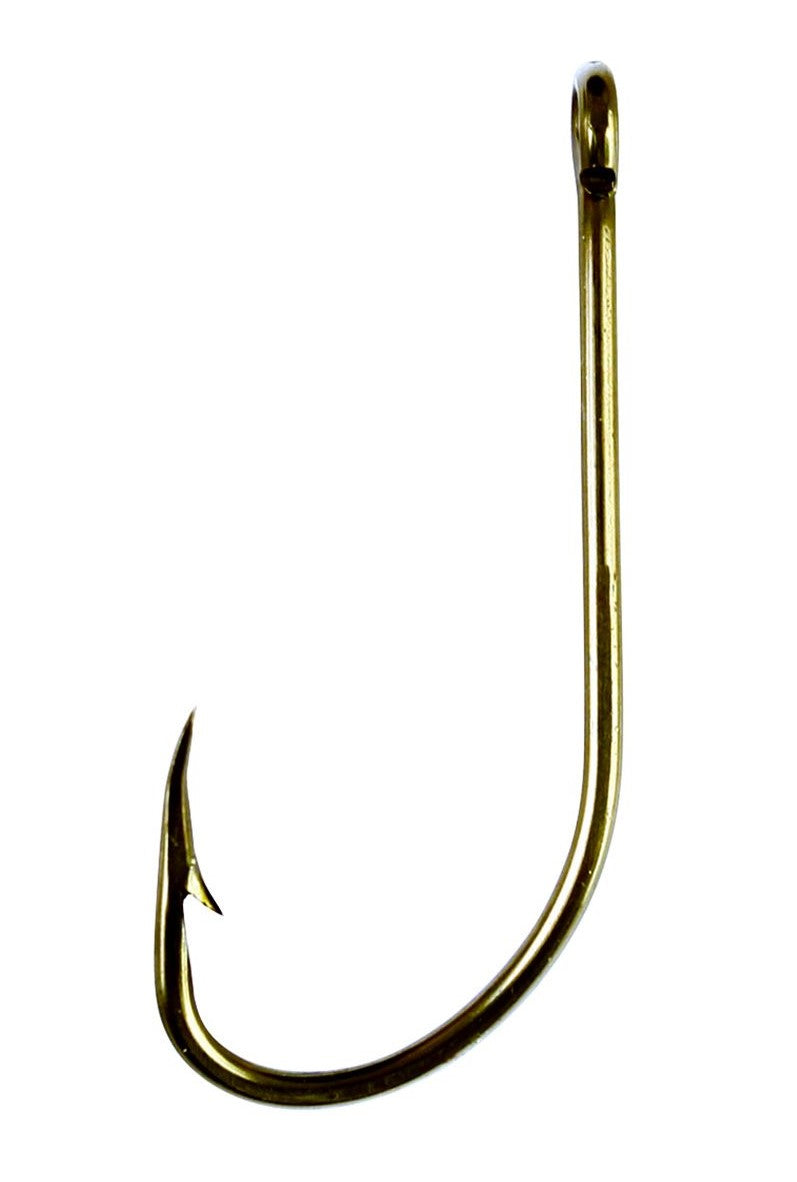 Eagle Claw 84A Plain Shank Fishing Hook - Strong & Sharp for Freshwater & Saltwater Angling - Perfect for Bass, Trout, and Catfish Fishing