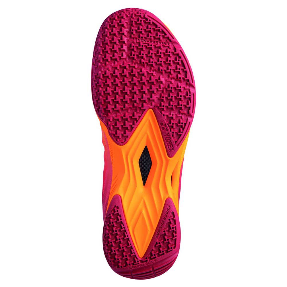 Yonex Aerus Z2 Men's Badminton Shoes - Lightweight & Breathable Court Shoes for Badminton Players (Orange/Red) - Perfect for Indoor Sports & Competitive Play