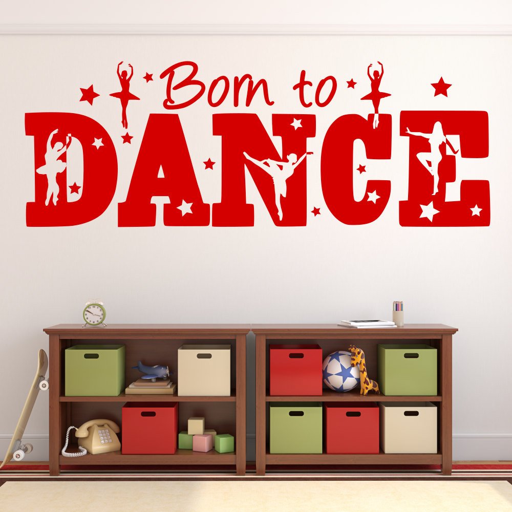 Born to Dance Vinyl Wall Decal Sticker - Perfect Gift for Dance Lovers, Ideal for Home, Studio, and Party Decor