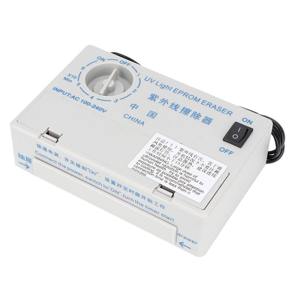 Eujgoov UV EPROM Eraser - Ultraviolet Light for Erasing Programmable Logic Circuits, Semiconductor Wafers & Timer Chips | Ideal for Electronics Repair, Lab Use & Chip Reprogramming