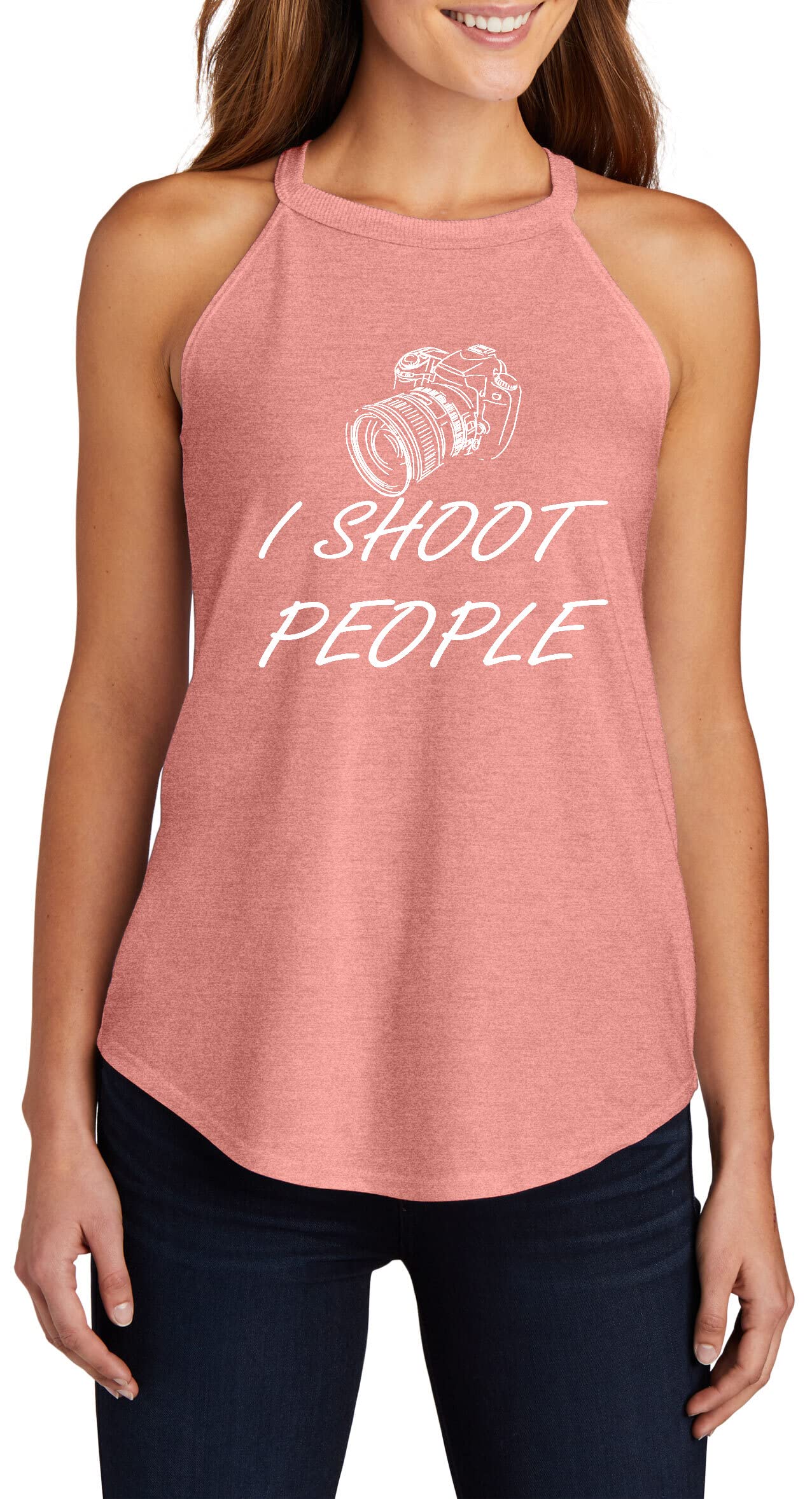 Funny Photography T-Shirt for Women - 'I Shoot People' Comical Graphic Tee - Perfect for Photographers, Rockers & Humor Lovers