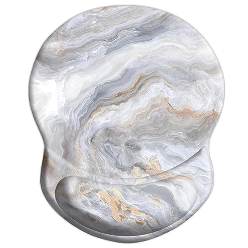 Gray White Marbling