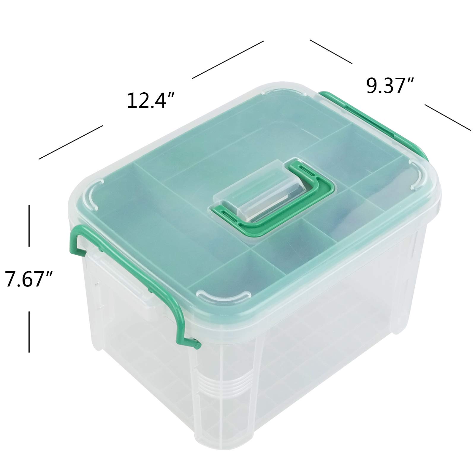 1 Pack Clear Plastic Family First Aid Box - Portable Emergency Medical Storage Kit for Home, Car, Travel & Outdoor Safety | First Aid Supplies Organizer