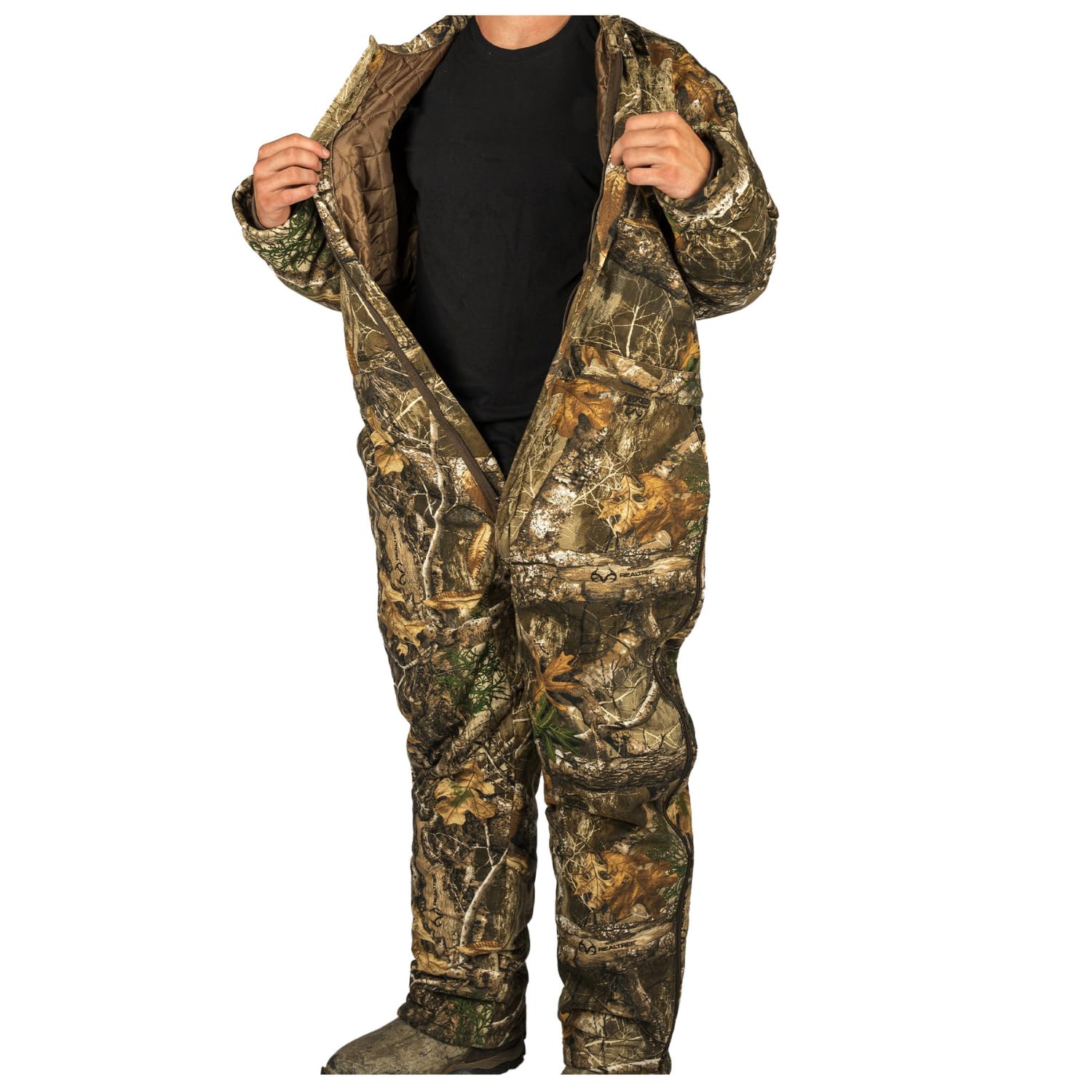 Men's Insulated Camo Hunting Coveralls - Waterproof Cold Weather One-Piece Jumpsuit for Outdoor Activities | Perfect for Winter Hunting, Fishing & Snow Work