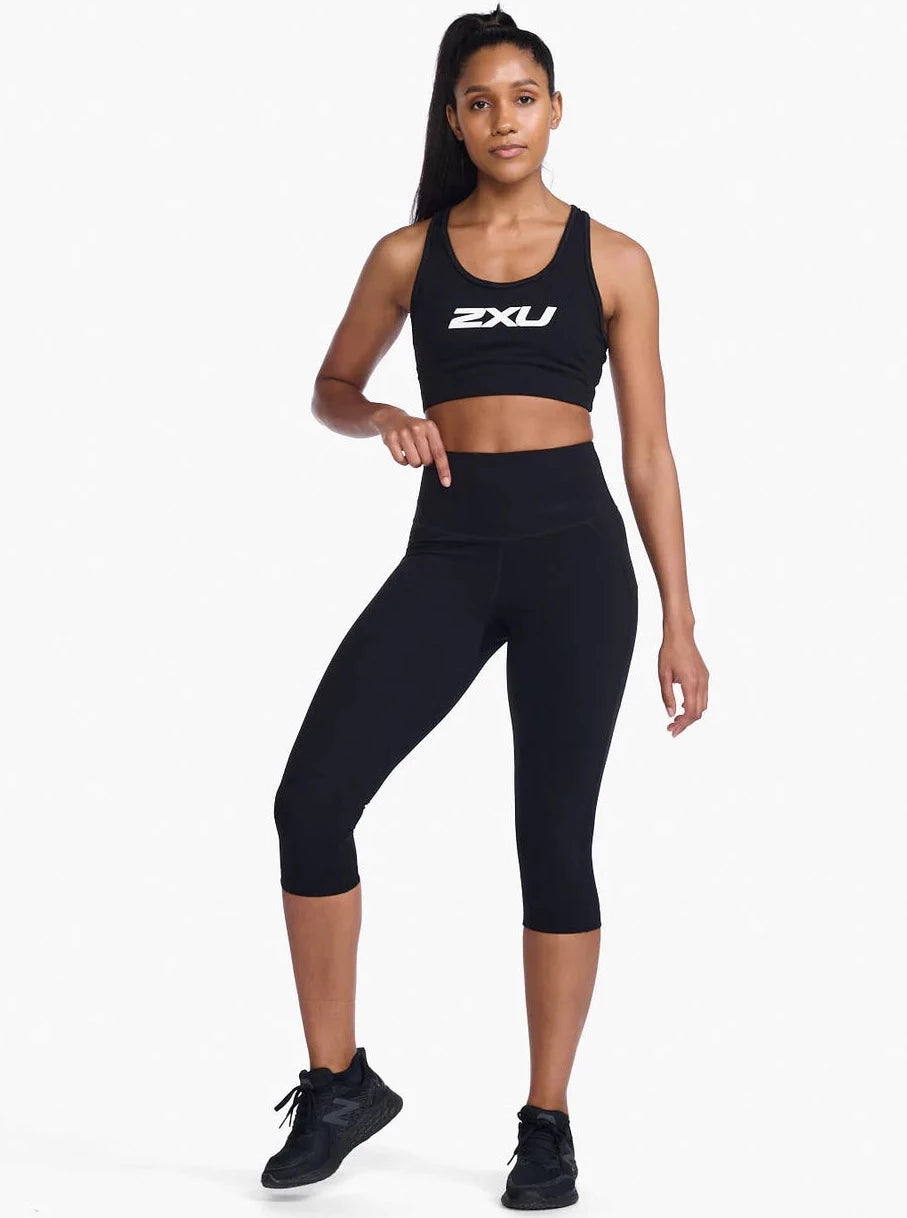 Form Hi Rise Compression 3/4 Tights for Women - High Waisted Workout Leggings for Running, Yoga & Gym - Moisture Wicking & Breathable Activewear