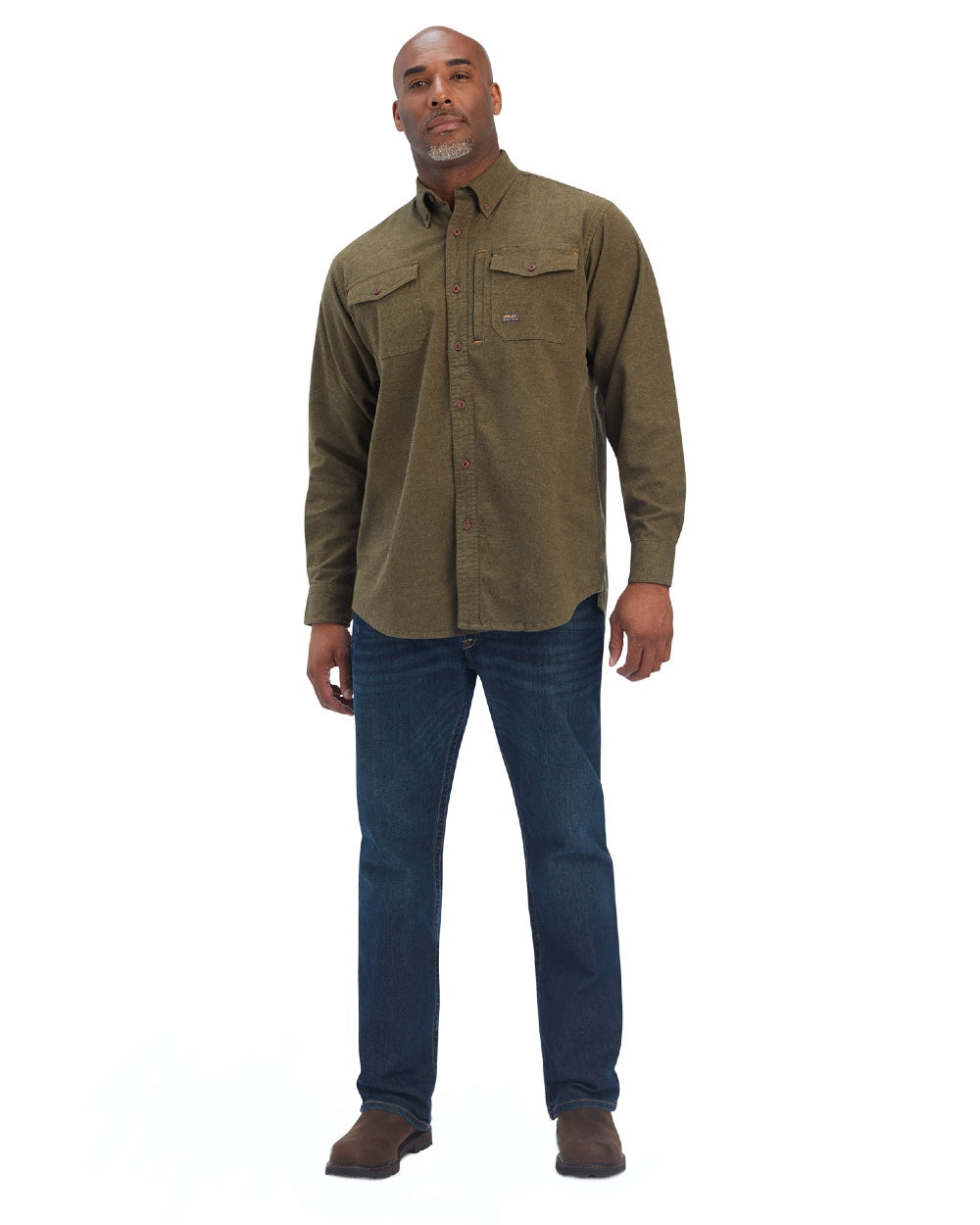 Ariat Rebar Flannel Durastretch Work Shirt for Men - Durable & Comfortable Long Sleeve Shirt for Construction, Farming & Outdoor Work