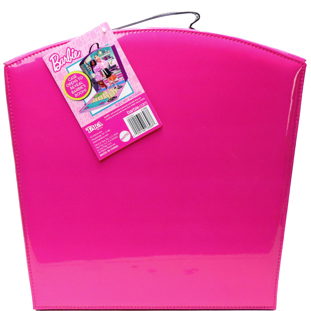 Barbie Store 'N Play Doll Storage Case with Zipper - Holds 8 Dolls | Perfect for Travel, Playdates & Toy Organization | Durable Doll Carrier for Kids & Collectors
