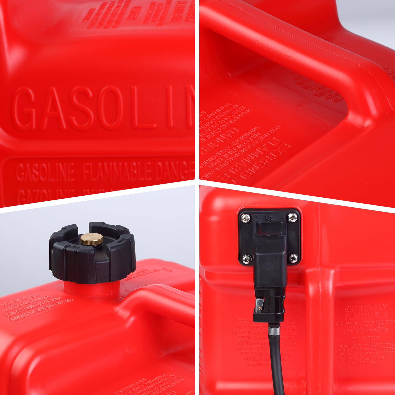GARVEE 3 Gallon Portable Fuel Tank with Handle - Lightweight & Easy to Carry Gasoline Container for Lawn Mowers, Generators, ATVs, and Outdoor Equipment - Perfect for Camping, Emergency Preparedness, and Farm Use