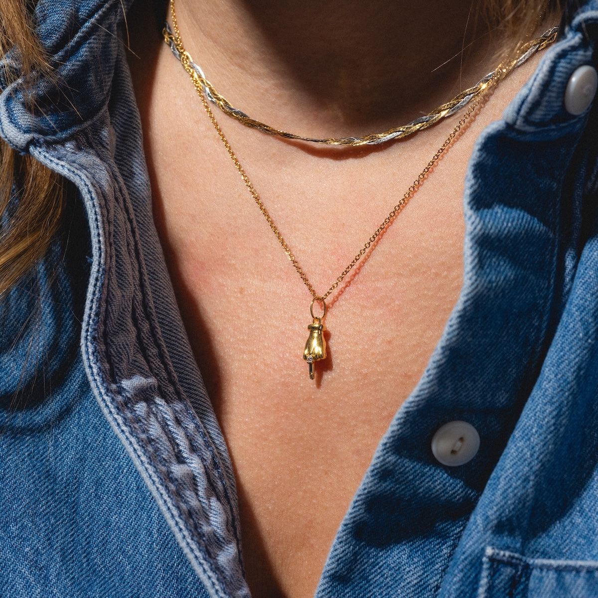 Kiss Off Necklace - Elegant Sterling Silver Pendant for Women | Perfect Gift for Breakup, Divorce, or Moving On | Wear for Confidence & Empowerment