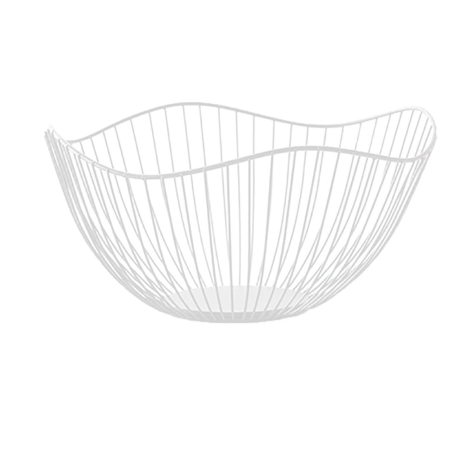 KOqwez33 Hanging Kitchen Baskets - Nordic Style Iron Wire Fruit Bowl & Snack Tray for Countertop Storage | Perfect for Organizing Fruits, Vegetables, and Kitchen Essentials in Modern Homes