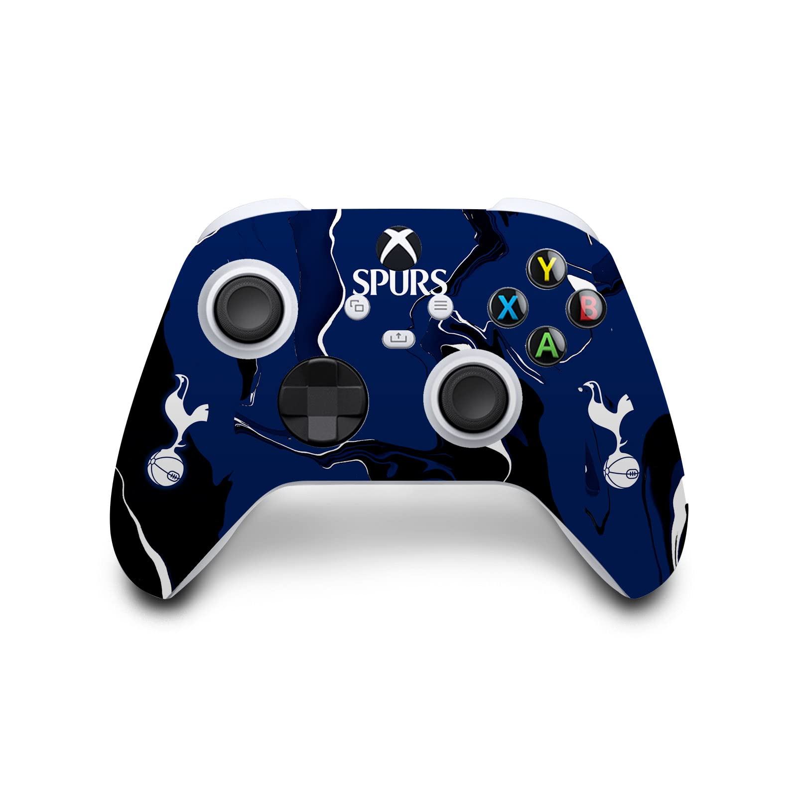Official Tottenham Hotspur F.C. Logo Marble Art Vinyl Sticker Skin Compatible with Xbox Series S Console & Controller - Gaming Accessories for Fans, Custom Decal for Xbox Gaming Setup